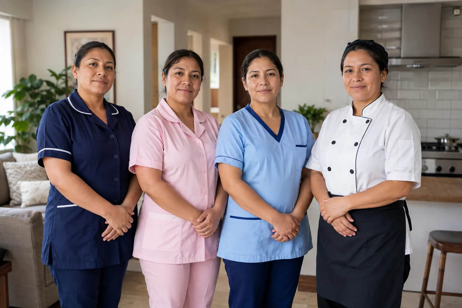 Personal peruano seleccionado para servicios del hogar